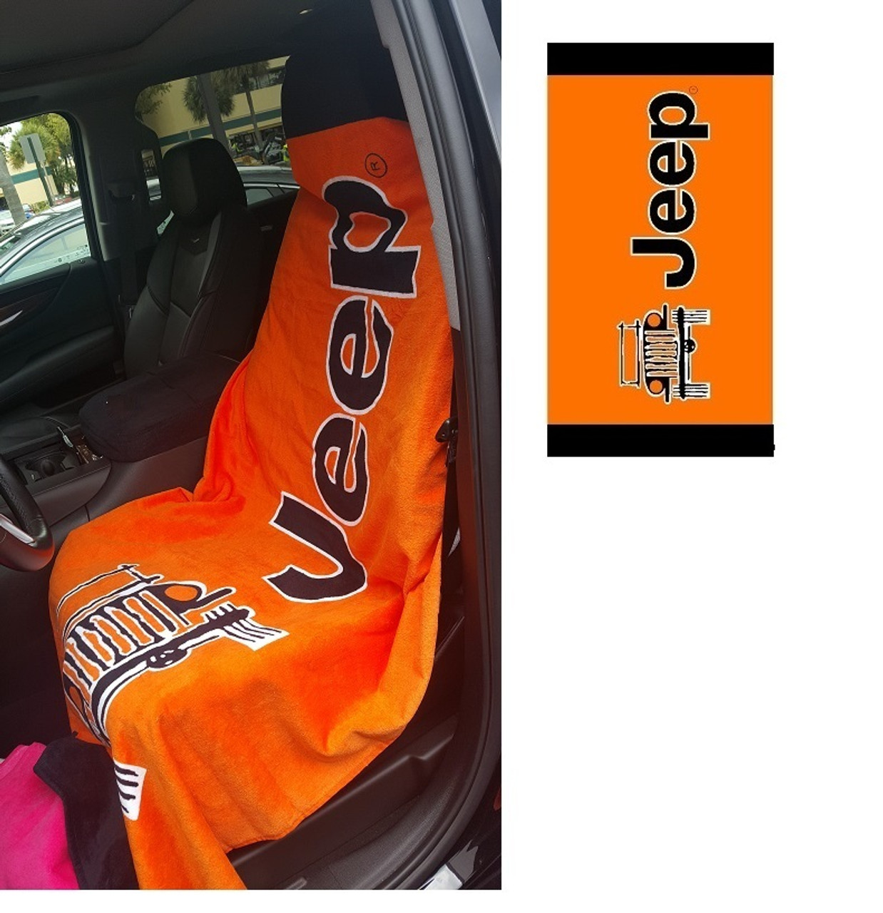 Seat Armour Seat Protector Cover/Towel with Jeep Star Logo 2 Seat Armour Seat Protector Cover/Towel with Jeep Star Logo 2